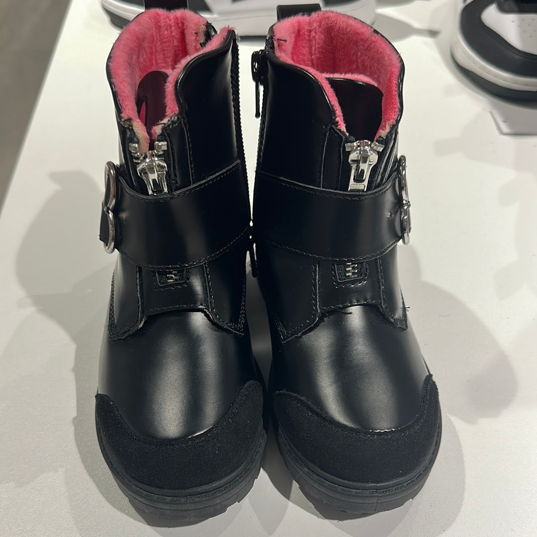 Kid’s High-Cut Winter Boot Black Pink (WaterProof)