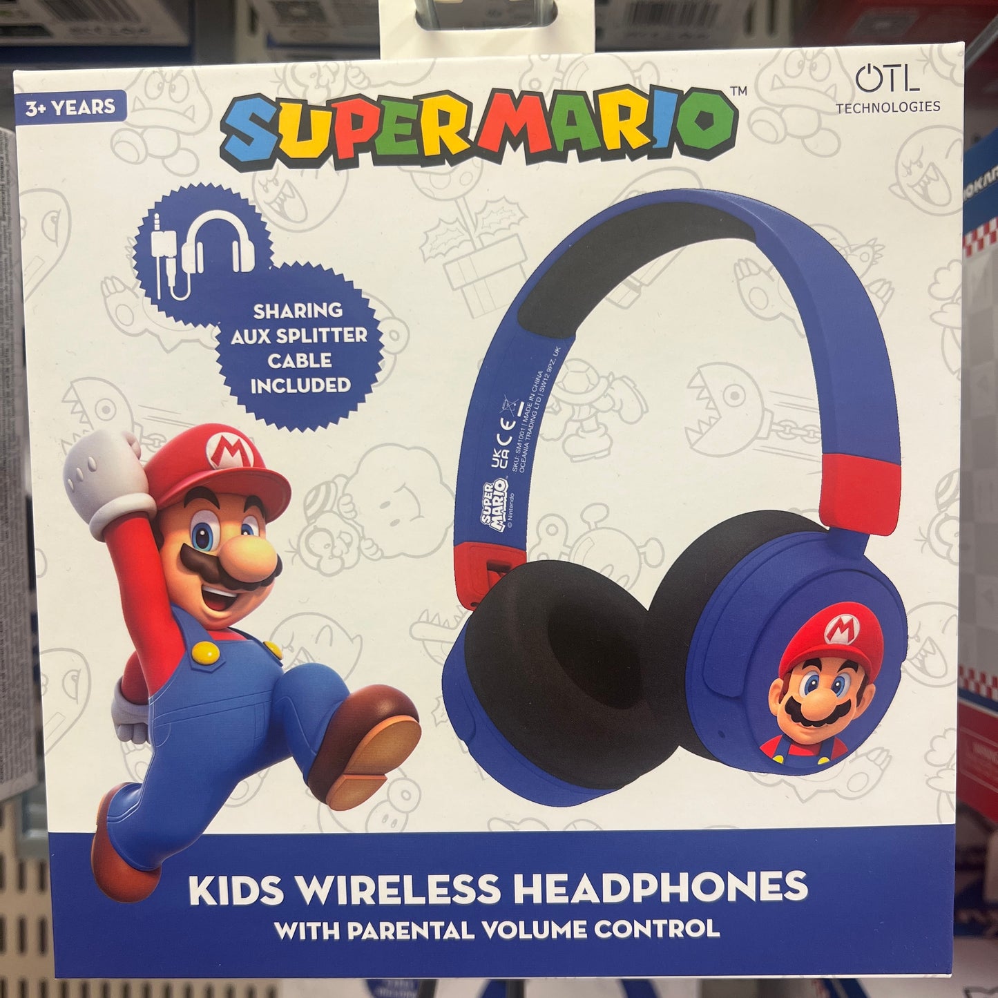 QTL Super Mario Kids Headphones (WIRELESS)