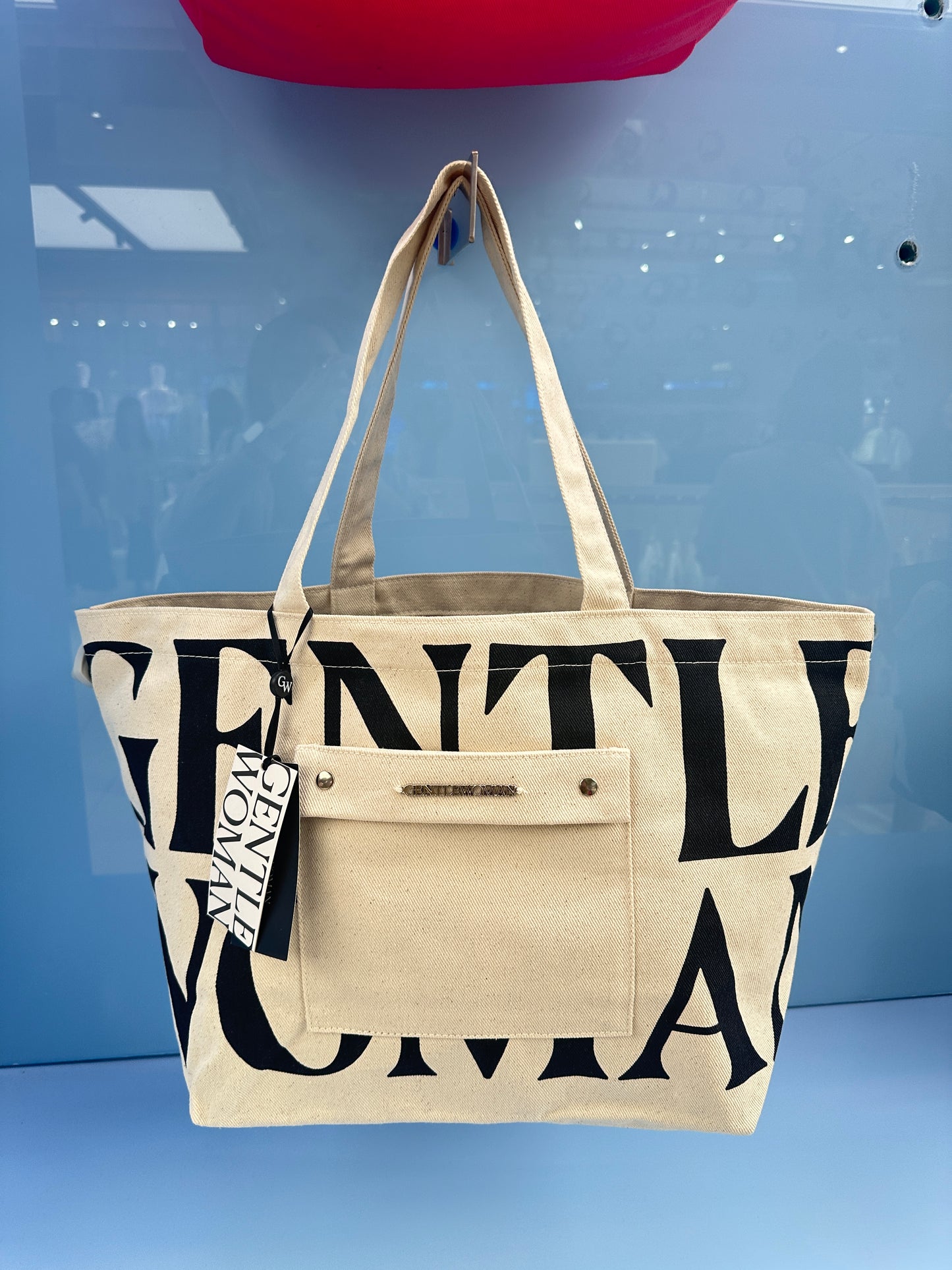 Gentle Woman Big Tote Cream with Pocket