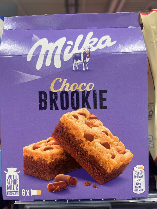 Milka Choc Brookie (Brownie + Cookie) 6’s 132g