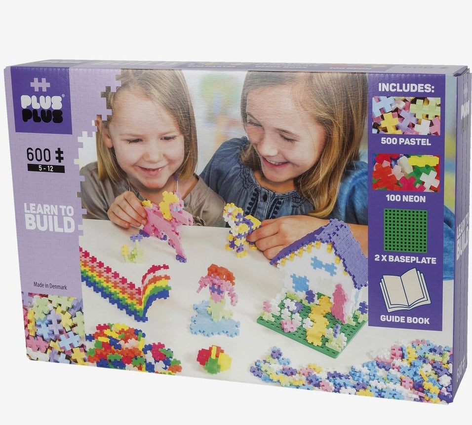 Plus Plus™️ Learn to Build Super Set Pastel 600pcs