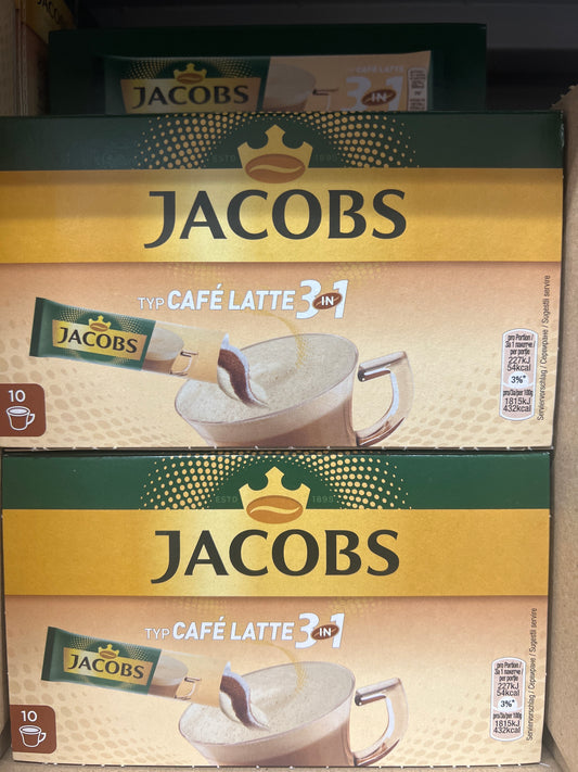 Jacobs Cafe Latte 3in1 10x12.5g Sticks