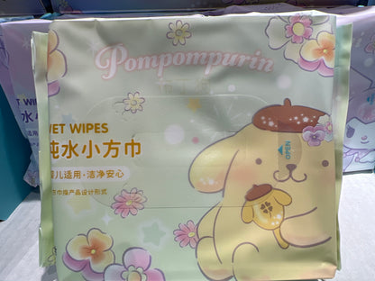 Pure Water Sanrio Pompompurin Wet Wipes 20’s x 5 (Pack of 5)