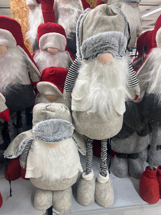 Christmas Tomte MUlle (Santa) Extendable 55-100cm (Oatmeal)