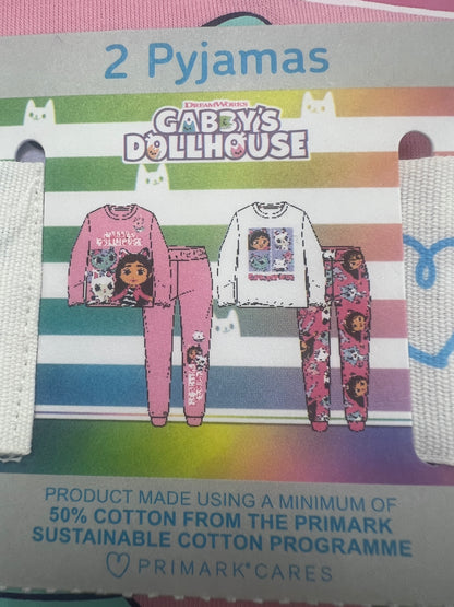 Gabby Dollhouse Pajamas 2 Sets Bundle