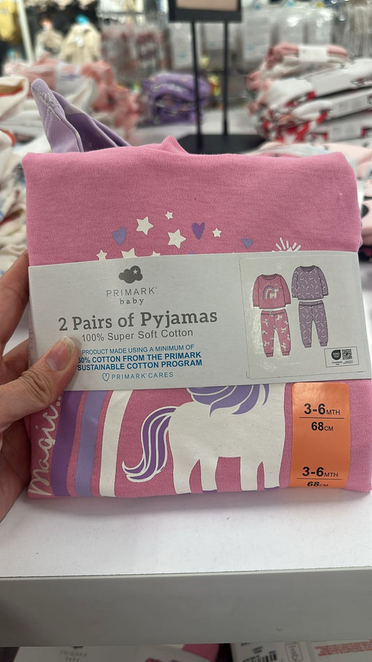 Unicorn Pajamas Baby 2 Sets Bundle