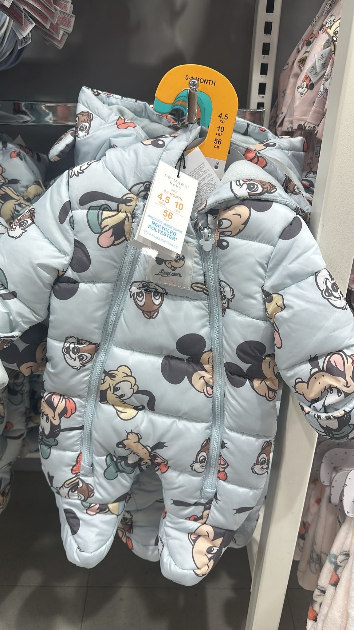 Disney Mickey Blue Overall Winter Down