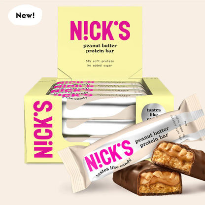 N!CK’S Protein Bar Peanut Butter (15g Protein, SUGAR FREE) 3x50g