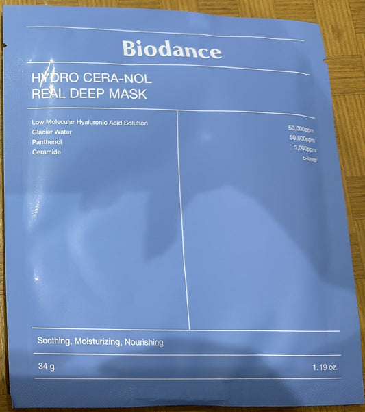 Biodance Hydro CERA-NOL Real Deep Mask 7's