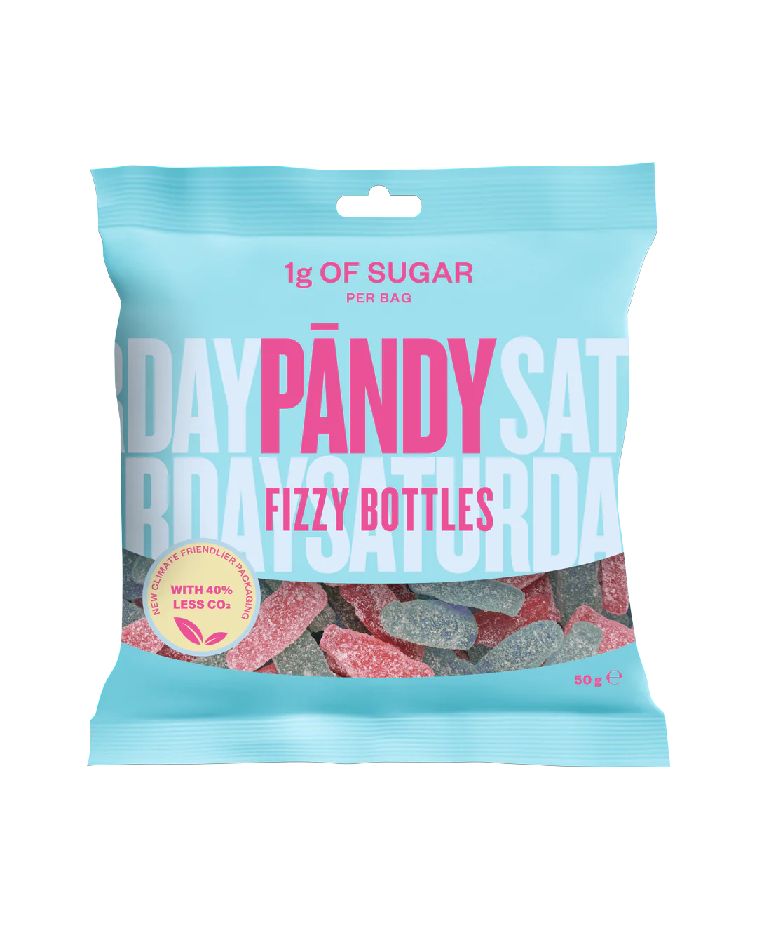 Pandy Gummy Fizzy Bottles (1g Sugar per pack) 50g