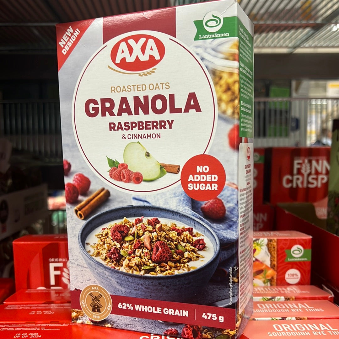 AXA Roasted Oats Granola (Raspberry & Cinnamon) 475g