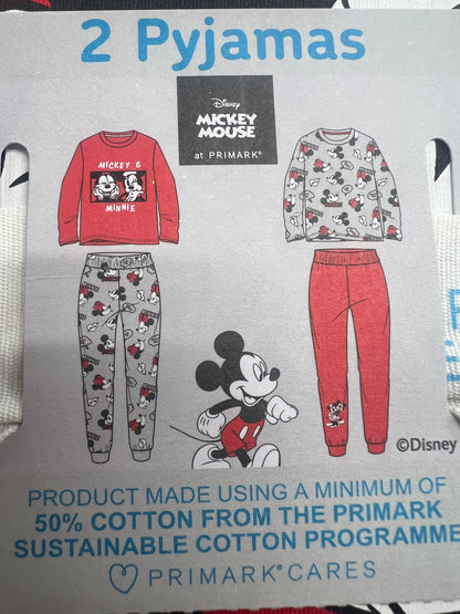 Mickey & Minnie Pajamas 2 Sets Bundle