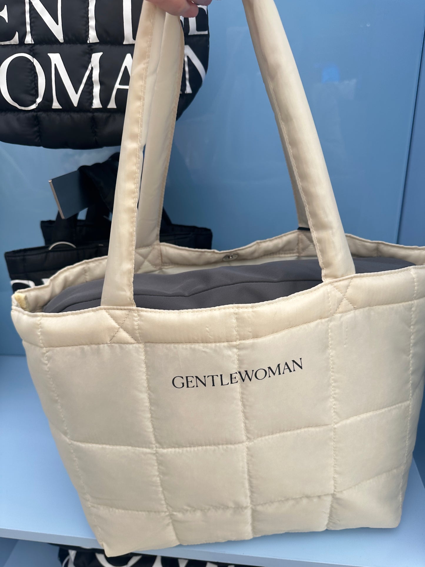 Gentle Woman Big Tote Canvas White