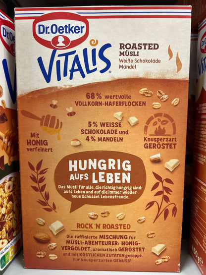 Dr Oetker Roasted Musli (Honey & White choco) 450g