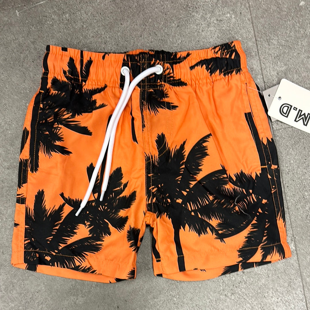 SwimWear Tropical Orange 100% Polyester w/ Pocket