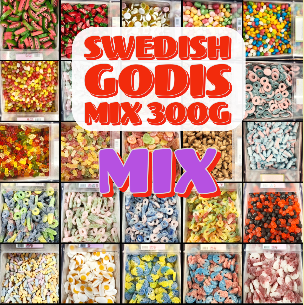 Swedish Godis (Sweet & Sour) MIX 300g