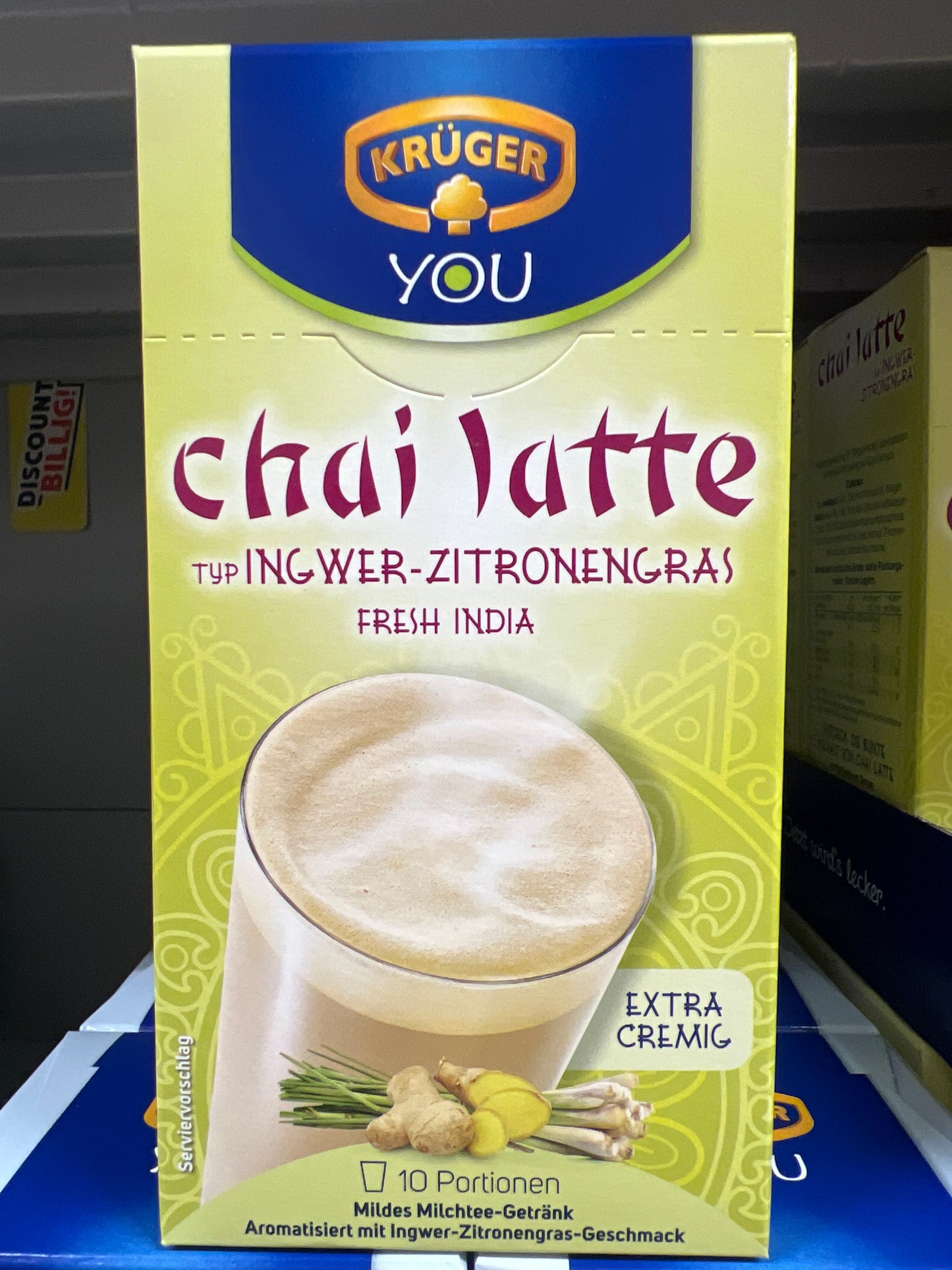 KRUGER Chai Latte (Ginger Lemongrass) 10x25g