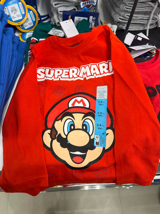 Super Mario Long Sleeves T Kids
