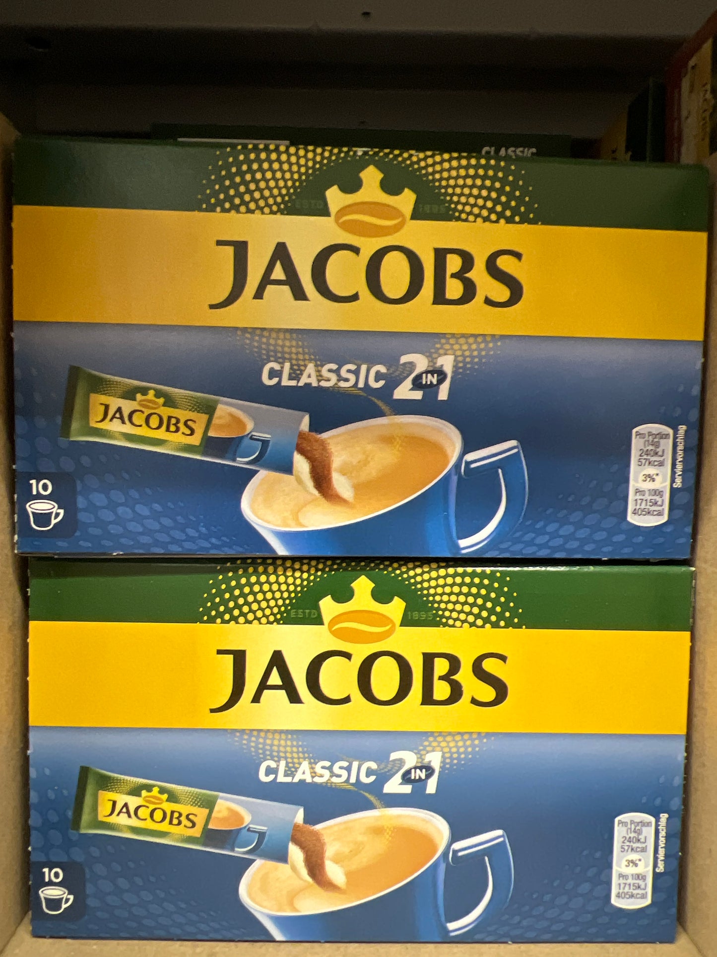 Jacobs Coffee 2in1 10x18g Sticks