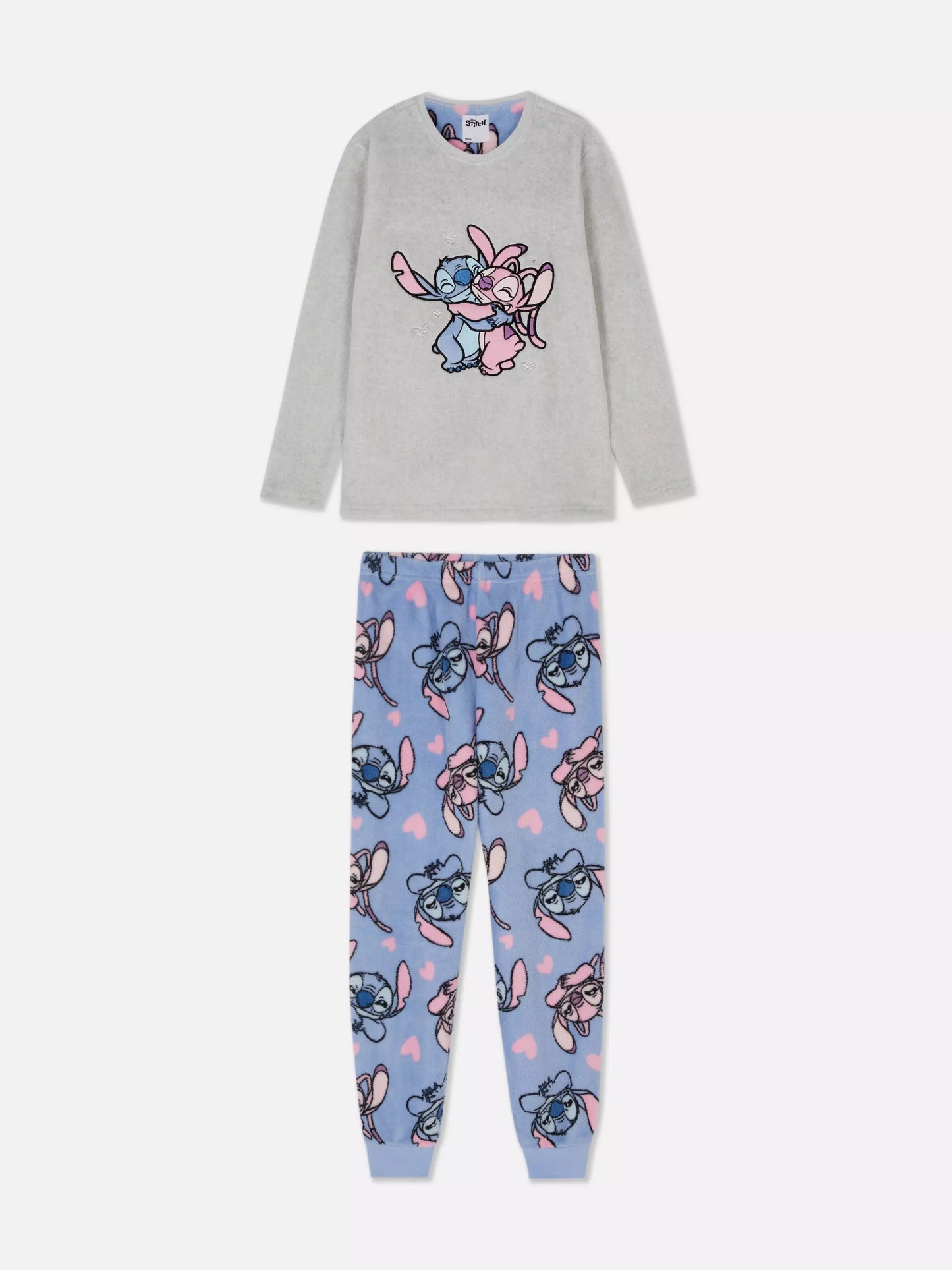 Disney Stitch & Angel Pajamas Gray
