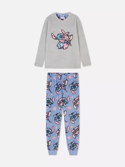 Disney Stitch & Angel Pajamas Gray