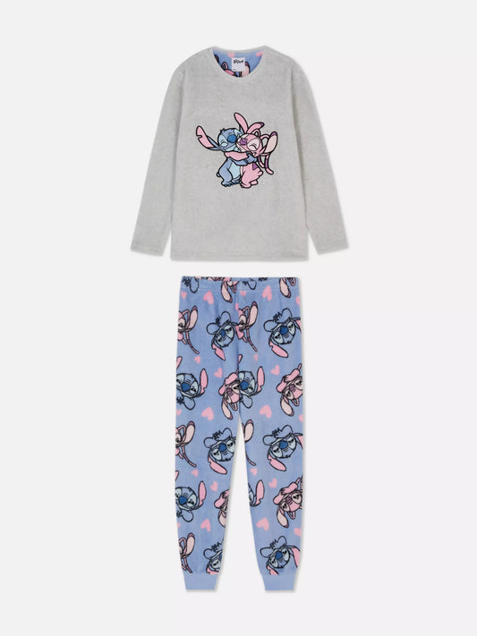 Disney Stitch & Angel Pajamas Gray