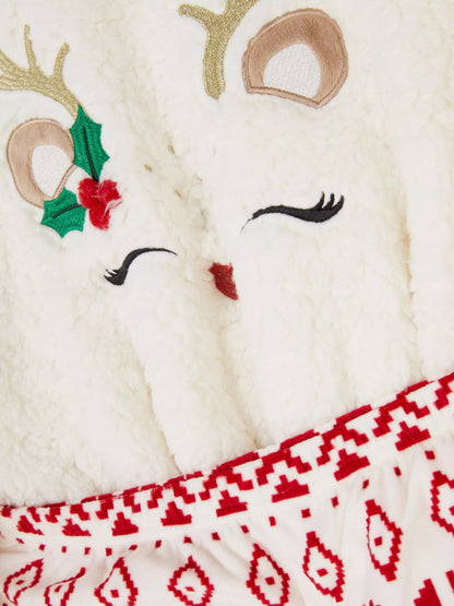 Borg pajamas with reindeer motif Norwegian pattern