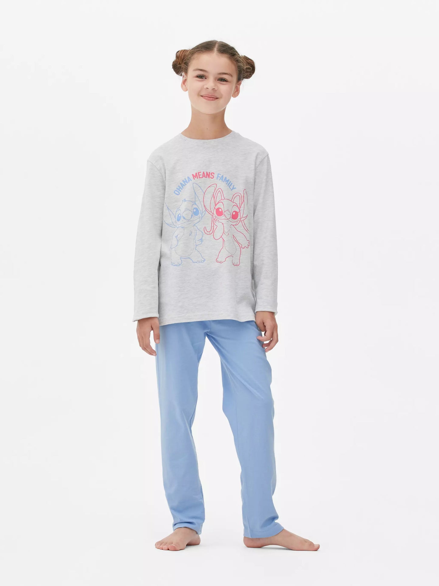 Disney Stitch Pajamas Grey Blue