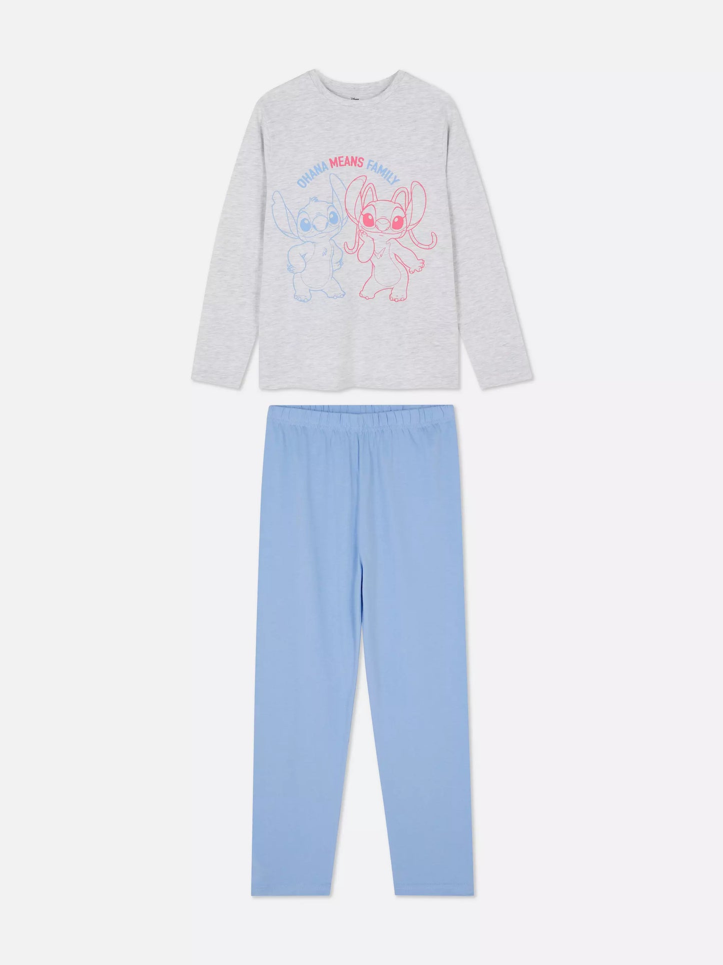 Disney Stitch Pajamas Grey Blue