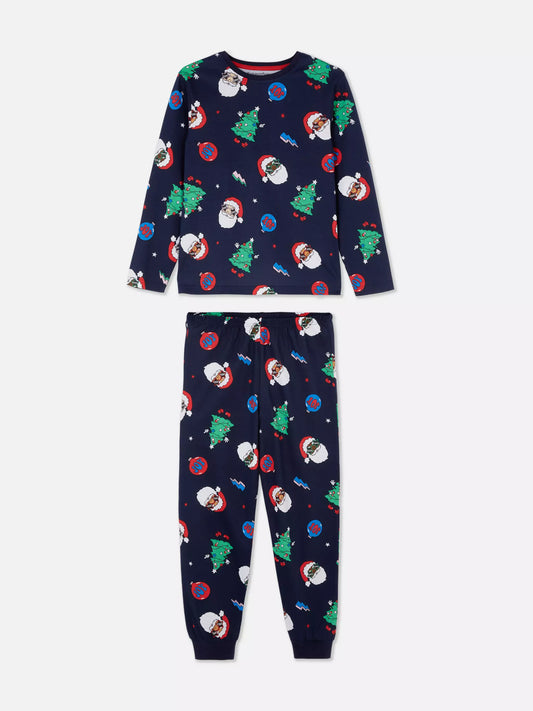 Santa Claus Jersey Pajamas for kids