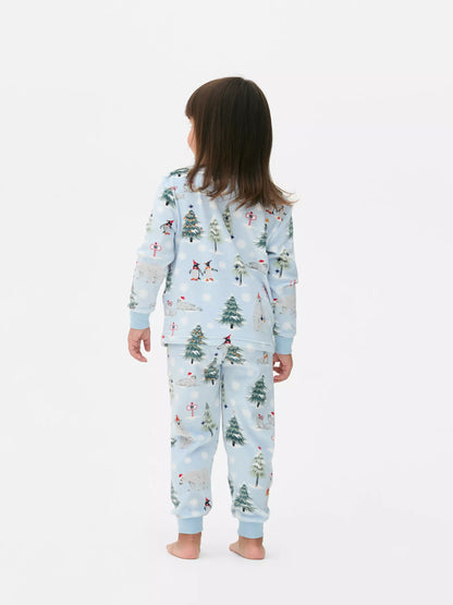 Christmas Fleece Pajamas for kids