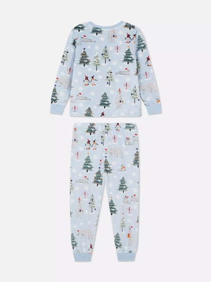 Christmas Fleece Pajamas for kids