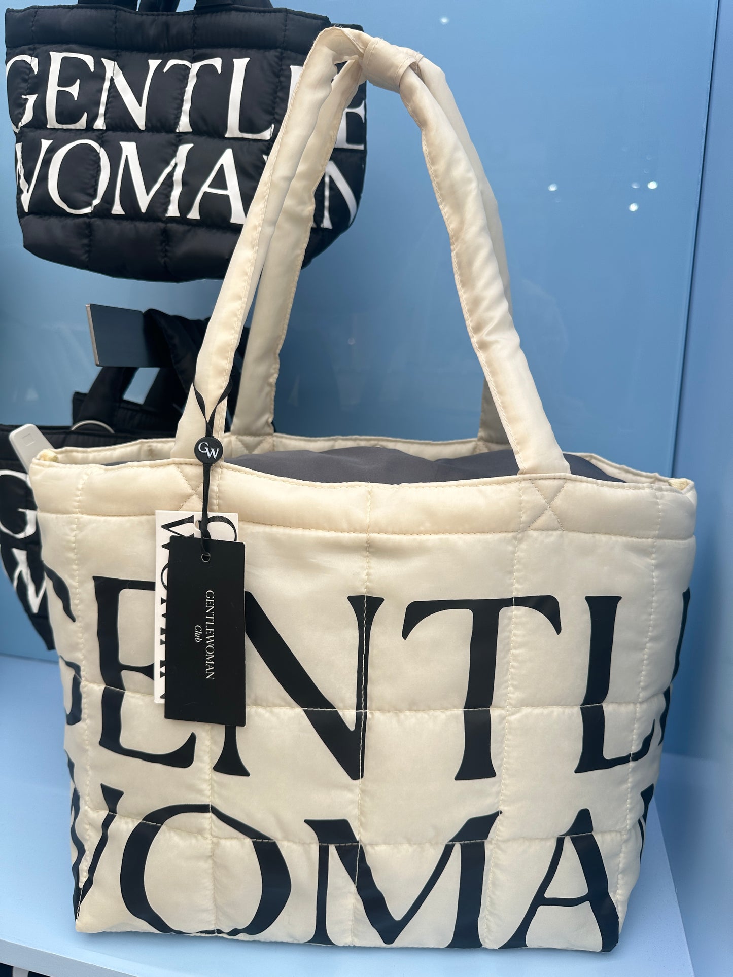 Gentle Woman Big Tote Canvas White