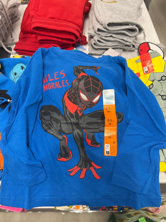 Spider-man Blue Long Sleeves T Kids