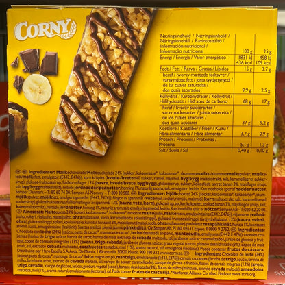 Corny Cereal Bar Chocolate Banana Honey 6 x 25g