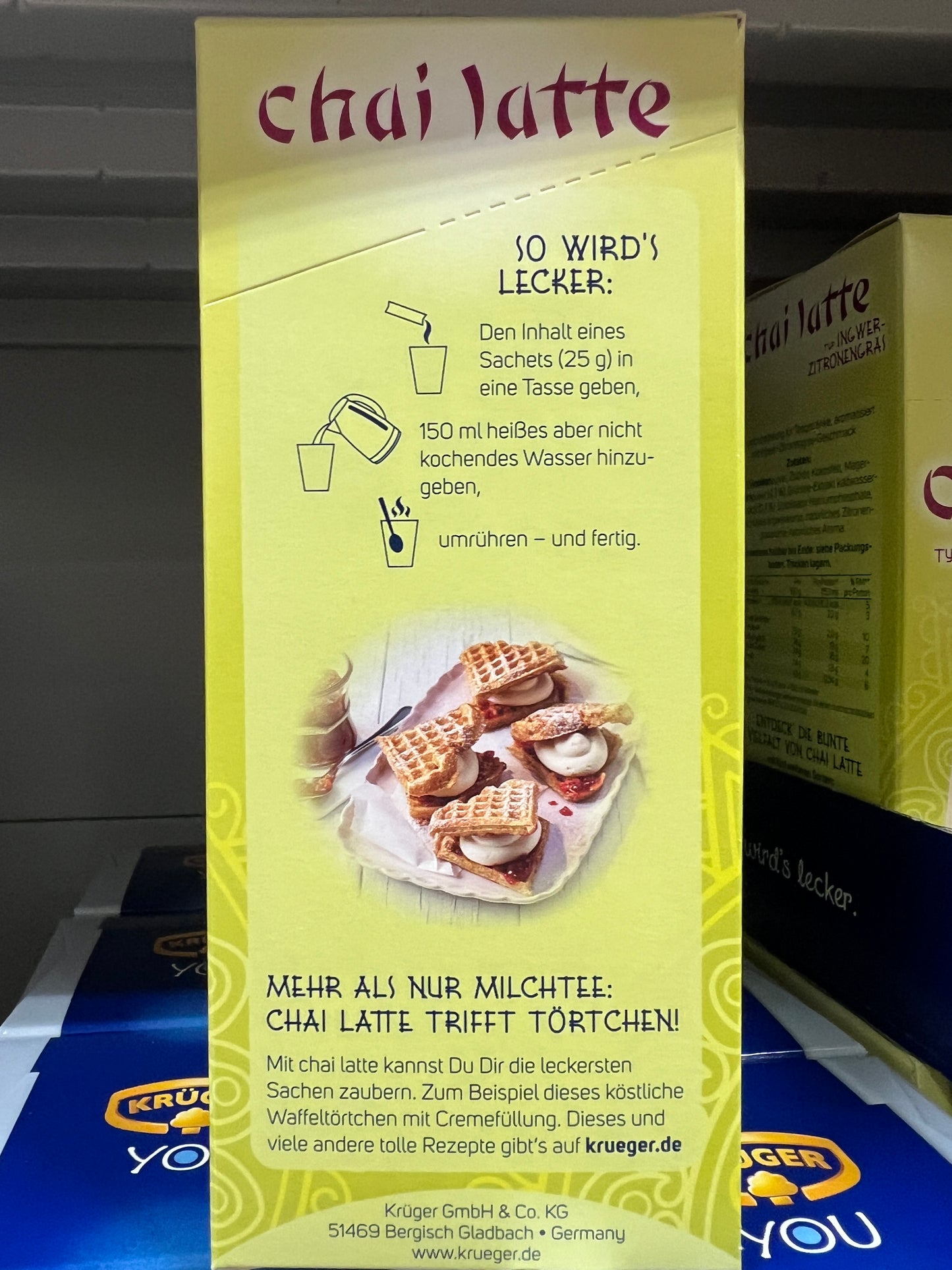 KRUGER Chai Latte (Ginger Lemongrass) 10x25g