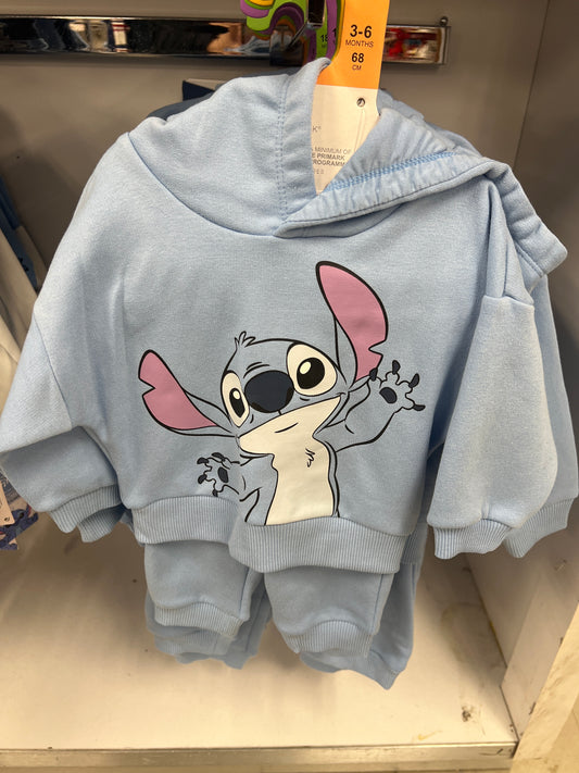 Disney Stitch Sweater Baby Set Blue