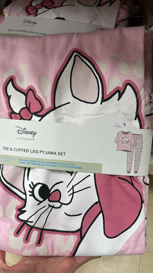 Disney Marie Cat Short Sleeves Adult Pajamas Set