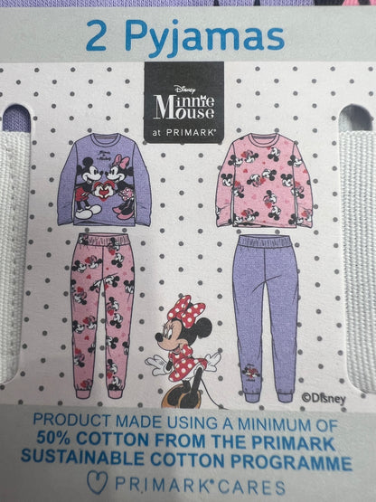 Minnie & Mickey Pajamas 2 Sets Bundle
