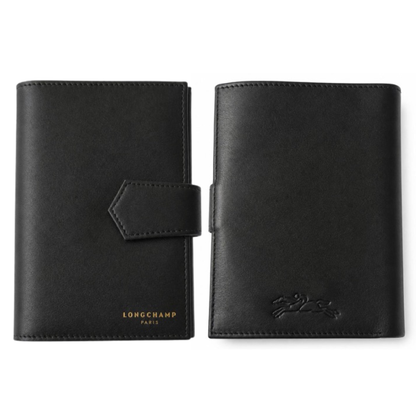Longchamp Le Foulonné Compact Wallet with Strap
