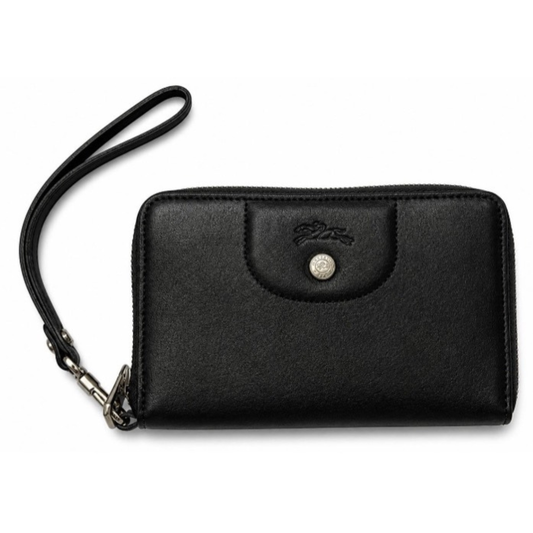 Longchamp Le Pliage Cuir Compact Zip Wristlet Wallet