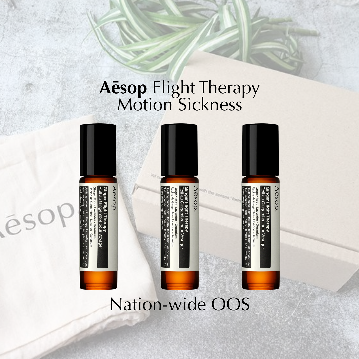 Aēsop Ginger Flight Therapy 3x10ml (Anti-Motion Sickness)