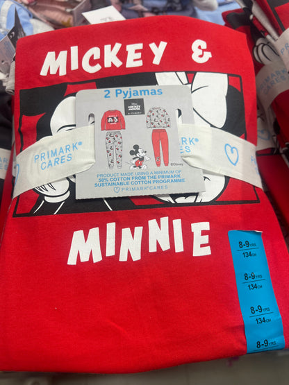Mickey & Minnie Pajamas 2 Sets Bundle