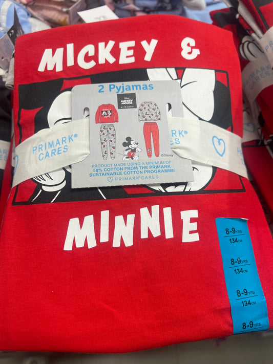 Mickey & Minnie Pajamas 2 Sets Bundle