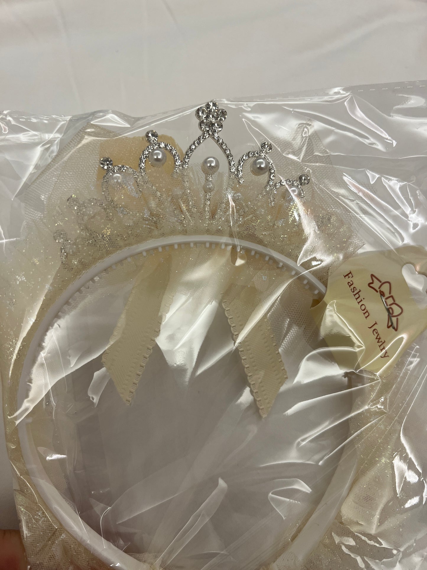 Hair Band Crown Crystals