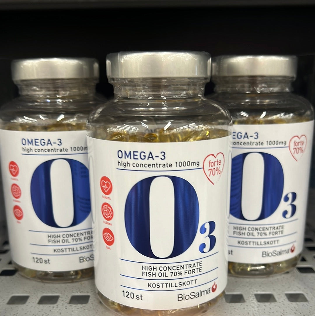 BioSalma Omega-3 High Concentrate Fish Oil 70% Forte 1000mg 120’s