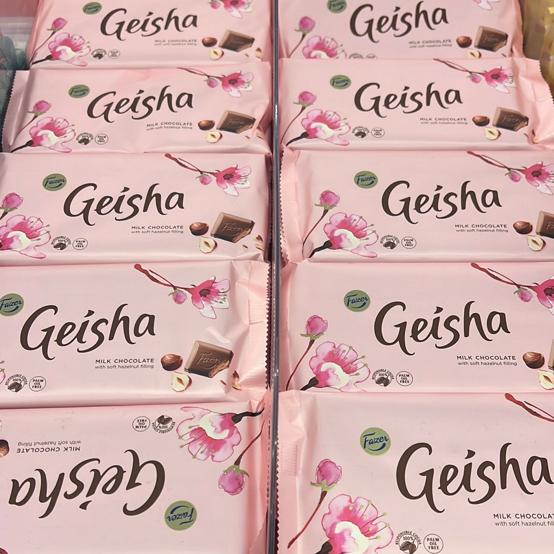 Fazer Geisha Milk Chocolate w/ soft Hazelnut filling 121g