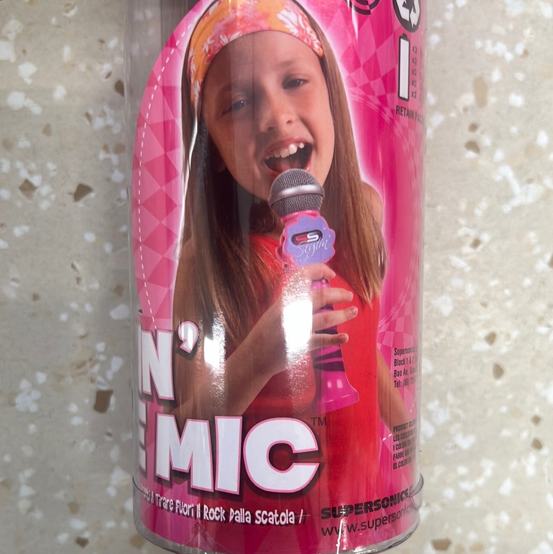 Kids Karaoke microphone with speaker Pink