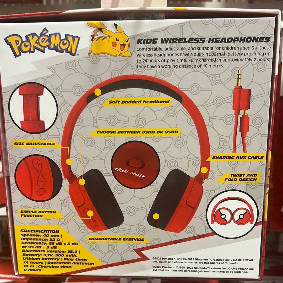 QTL Pokemon Kids Headphones (WIRELESS)