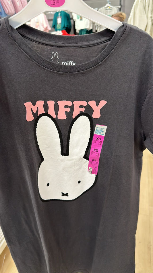 Miffy Adult Dark Grey T